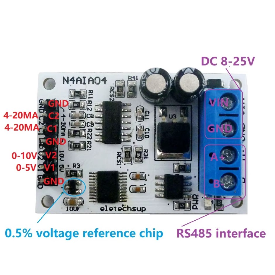 DC 12V 4-20mA 0-5V 0-10V Voltage Signal Acquisition